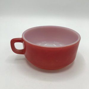 Vintage Achor Hocking Fire Stone Soup Bowl Handle